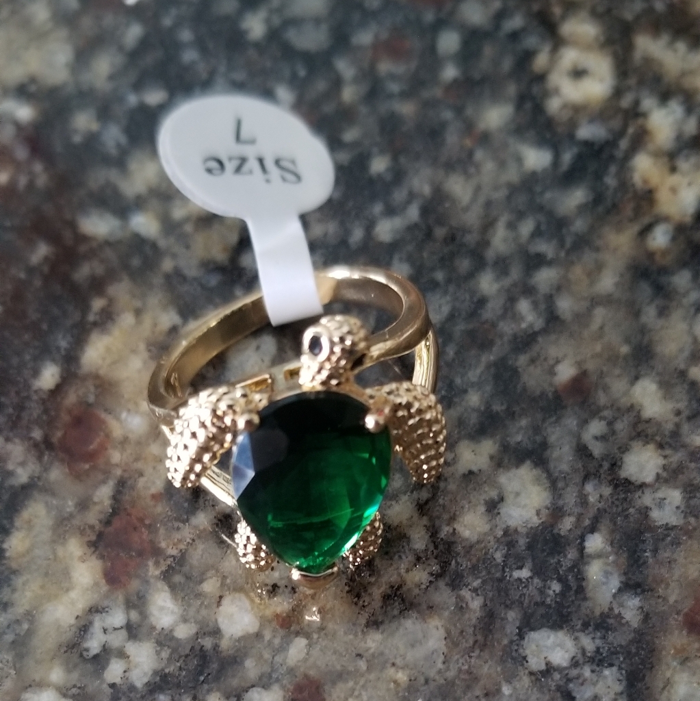 Green Turtle Ring